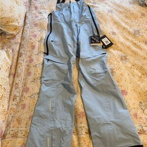 Light Blue Ski/snowboard bibs